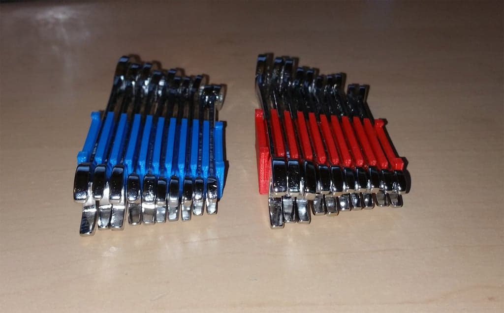 Mini Wrench Organizer - Metric / SAE - 10 Piece