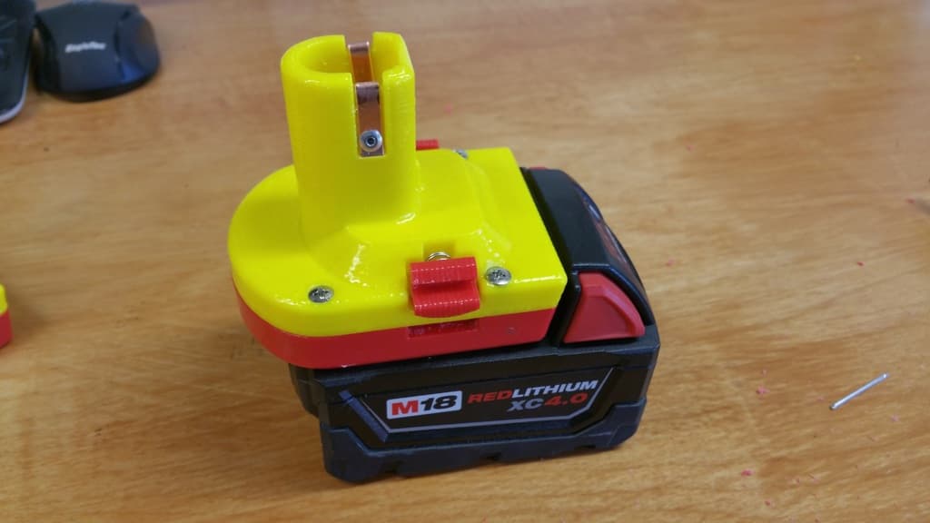 Milwaukee M18 to Ryobi Battery Adapter
