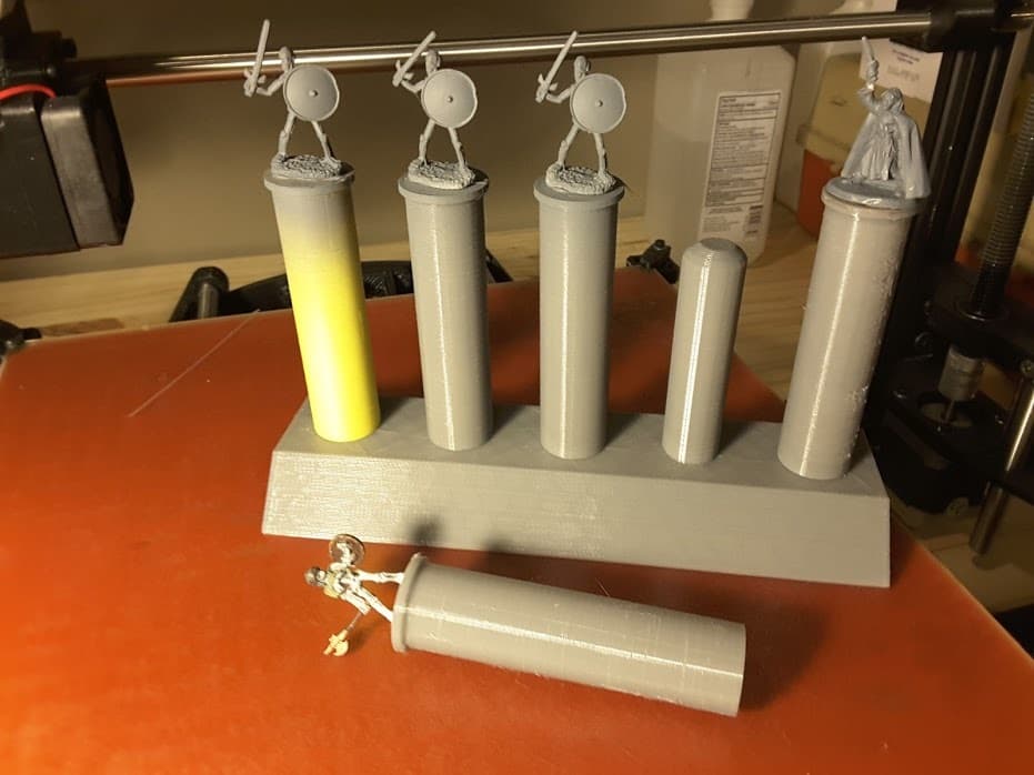 D&D Mini Painting Handle and Drying Rack