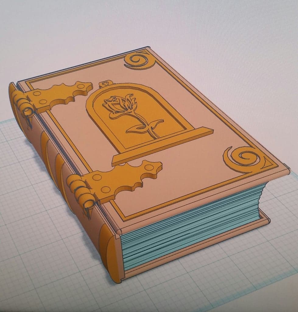 Belle Book Dice Box
