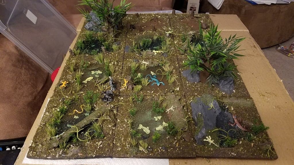 Swamp/Forest Terrain Tiles 6x6 for RPG and Wargame