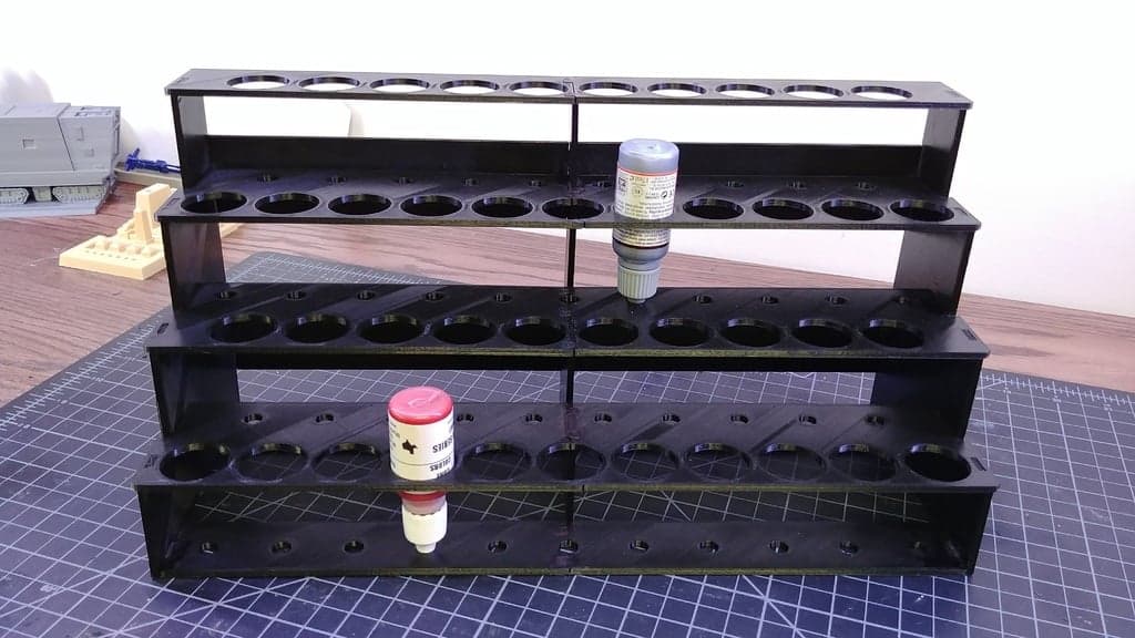 Modular Hobby Paint Rack - Large Straight