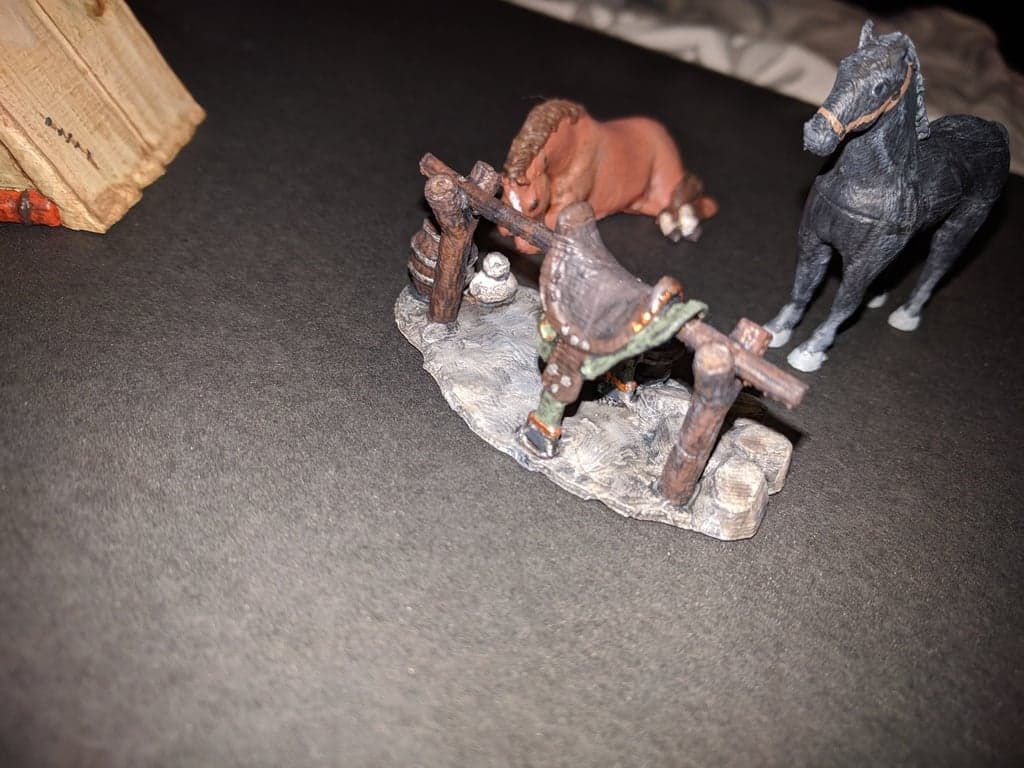 Adventurer's Camp - Horse Tether - 28mm gaming