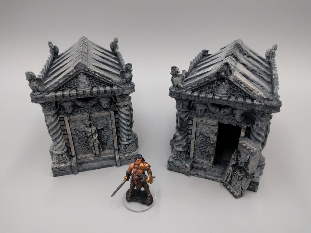 Tomb (Ruined and Intact) - 28mm gaming