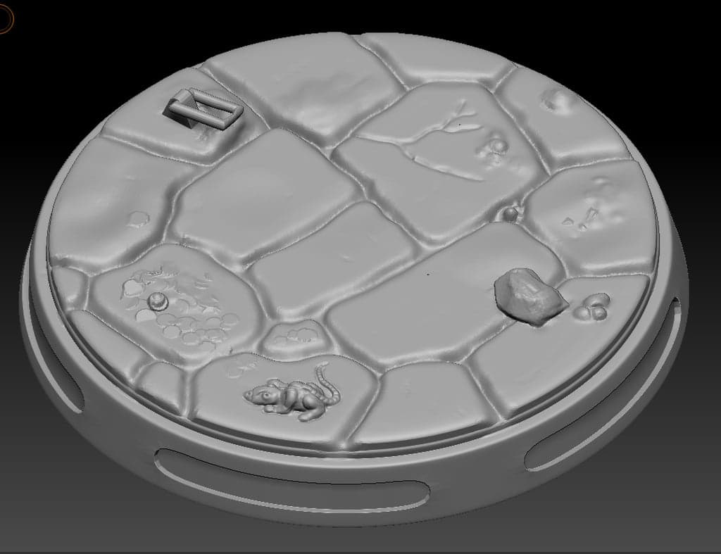 Generic round dungeon base