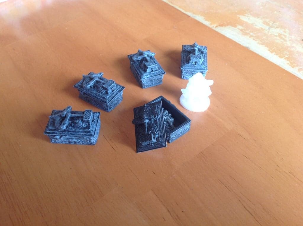 Dwarven Tomb / Crypt / Sarcophagus (Hollow) - Miniature Terrain