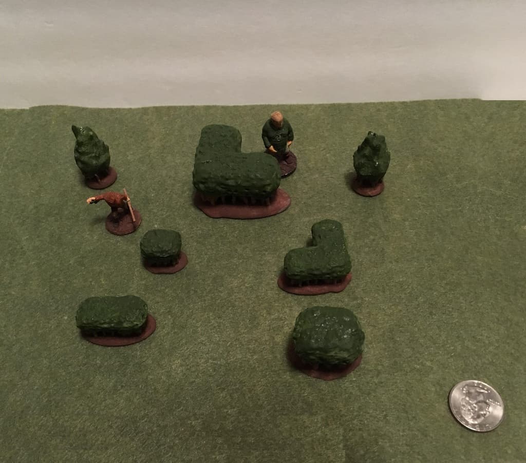 28mm Miniature Freeform Bushes