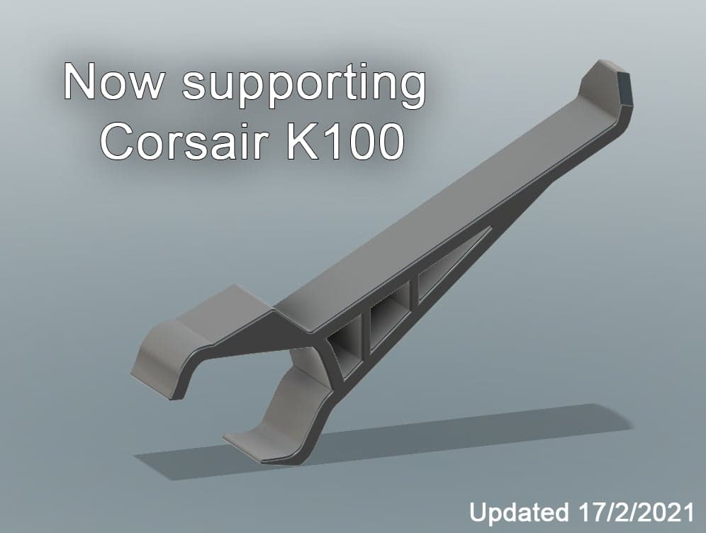 Stream Deck Keyboard Holder (Corsair K70, K100 & K95 Platinum)