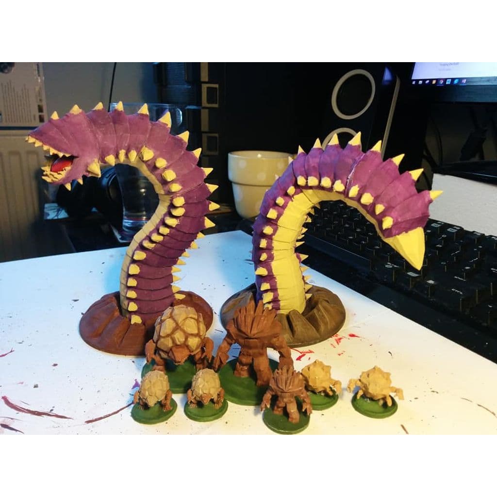 D&D Purple Worm Tail Miniature