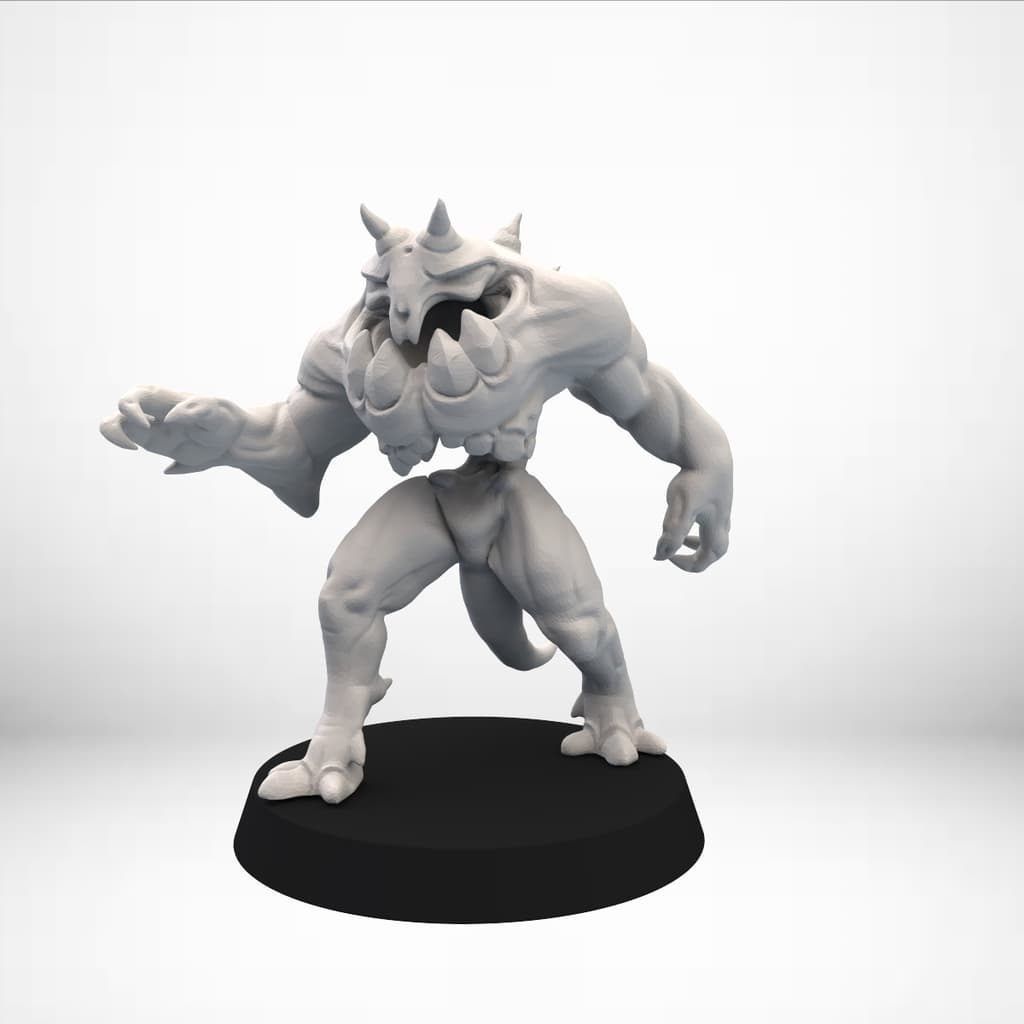D&D Golem miniature Pose 1
