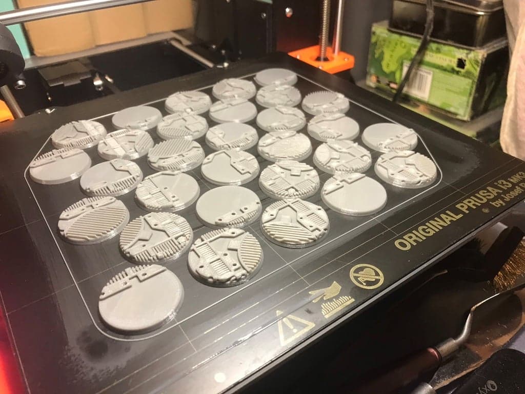 ZM Floor Bases 32mm Round Beveled Edge