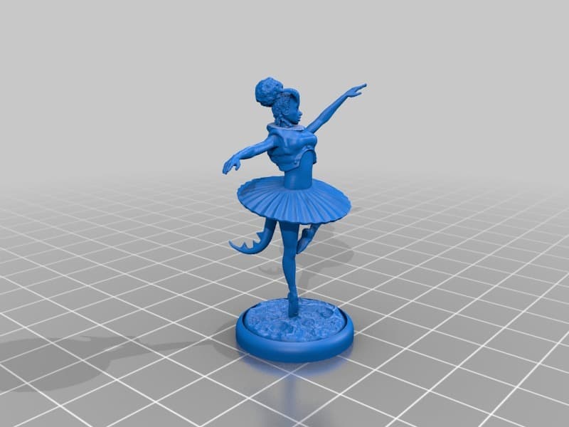 Baila, Battle Ballerina - Tiefling Monk - D&D Mini