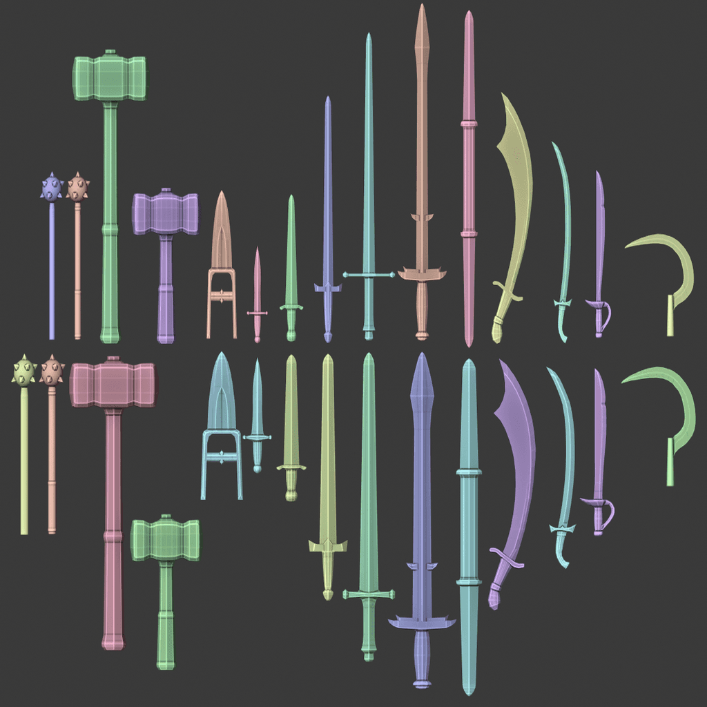 D&D 3.5 PHB Weapons - Group 1