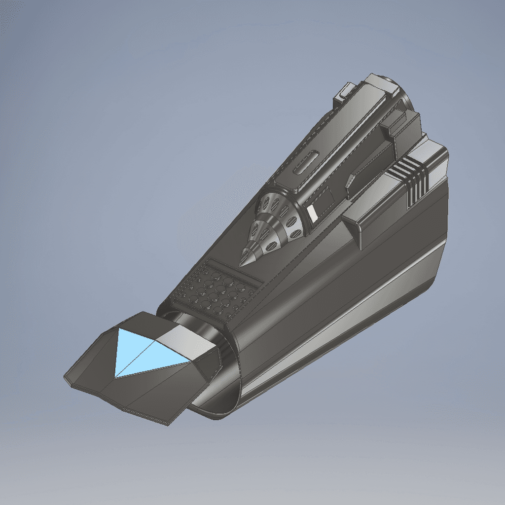 The Mandalorian beskar armor left arm