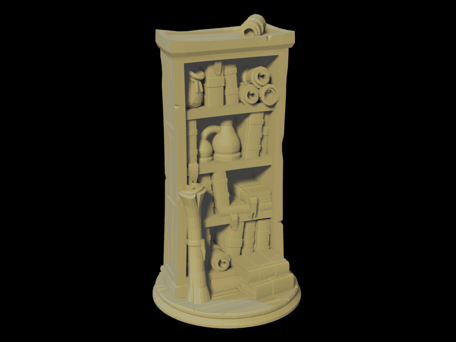 RPG Miniature - Bookshelf