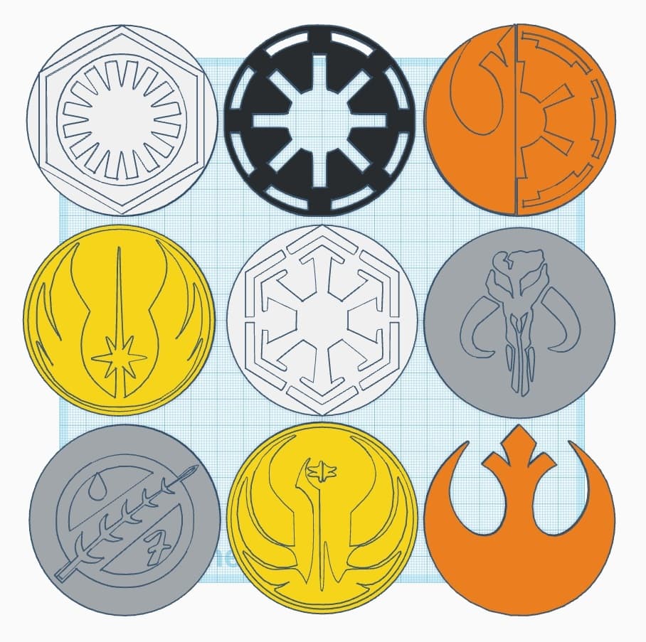 Star Wars Husky Bin Wheel Covers