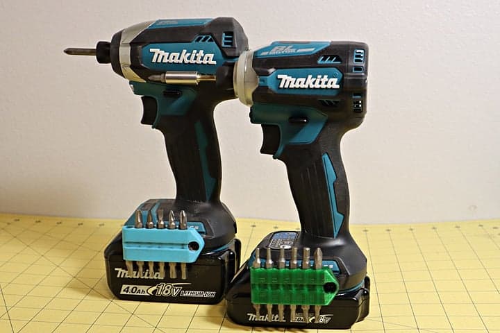 Compact Bits holder for Makita LXT (Magnetic, Customizable)