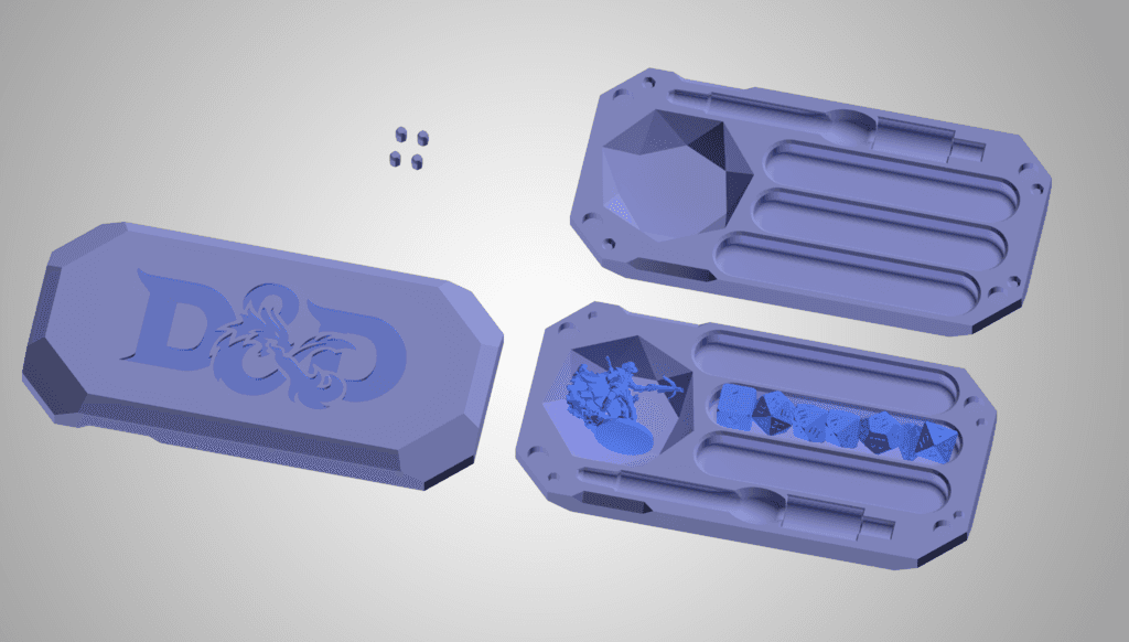 Smaller DnD Dice Case w/Storage