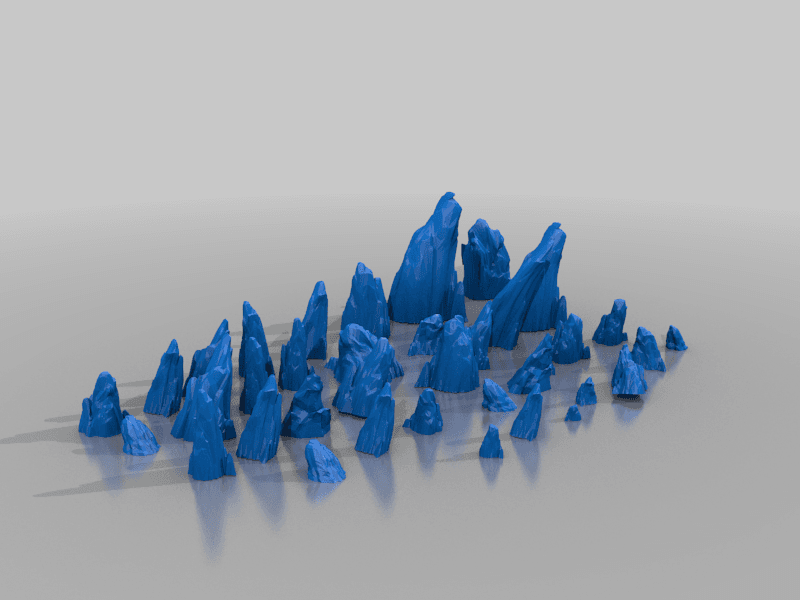 scatter rocks - terrain