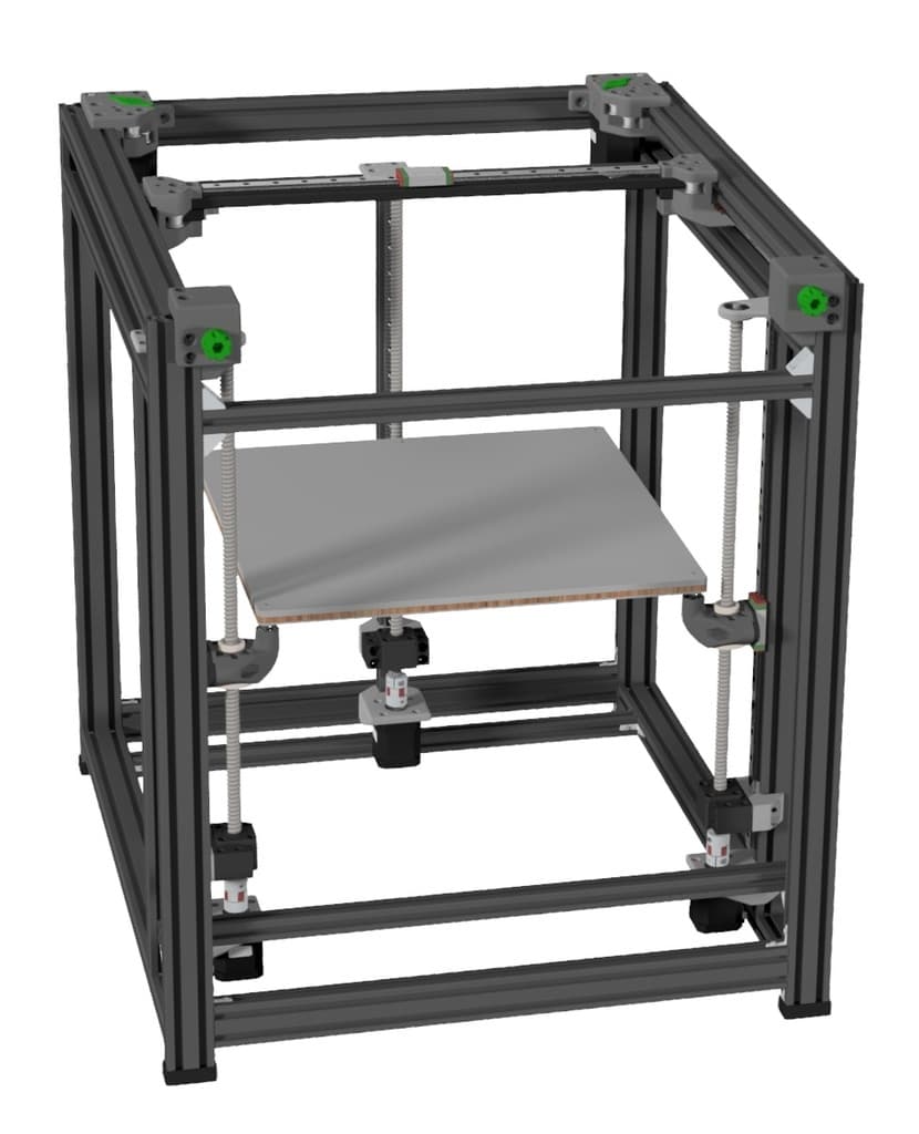 BLV 6mm Gates XY and 3xSFU1204 kinematic leveling Z motion system for BLV MGN Cube