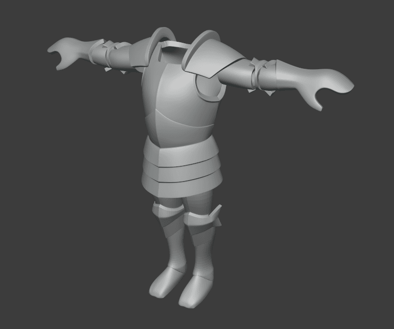 Heavy Armor Full - Customizing Character Miniature DnD (Thick Shell))