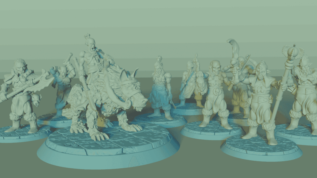 Orc Horde Set, 9 Miniatures, Dungeons and Dragons