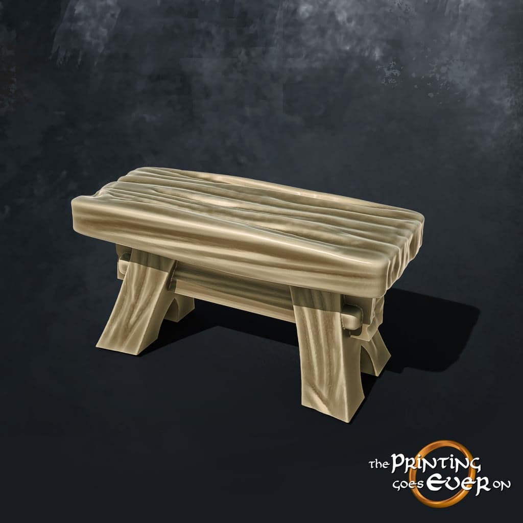 Wooden Trestle Stool