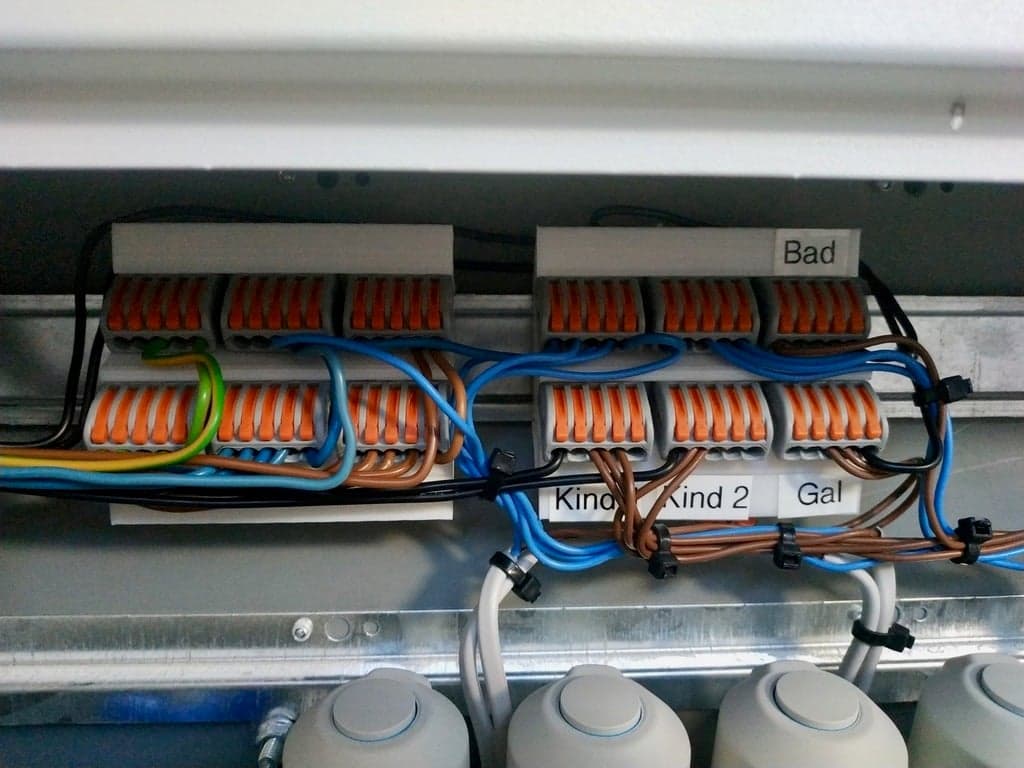 Wago 222-415 with P-Touch Label