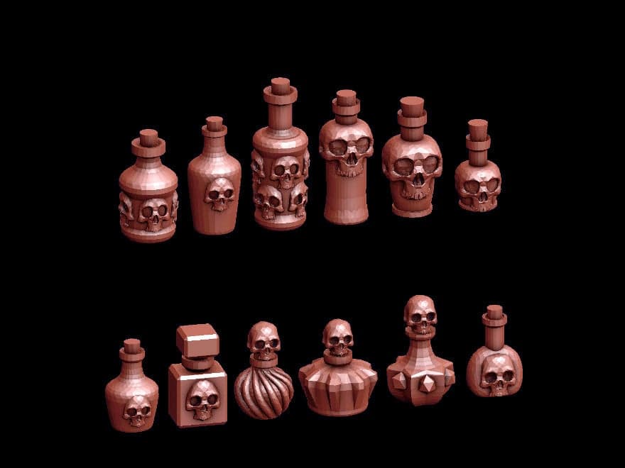 Skull Bottles