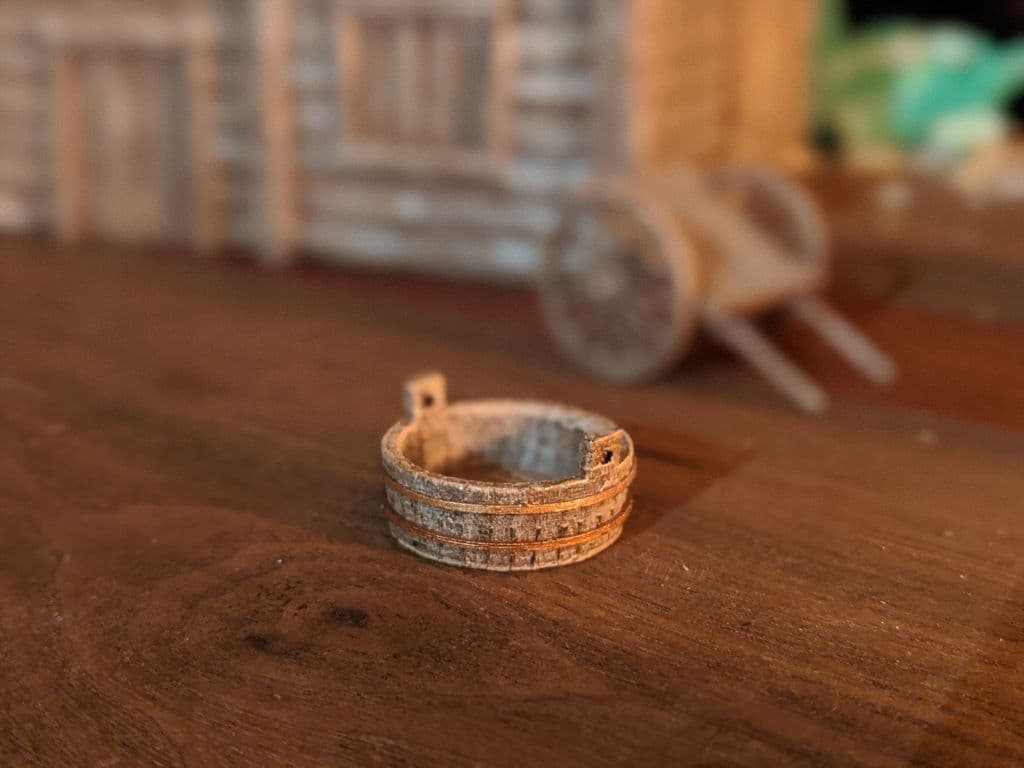 Wooden Wash Basin - D&D Scatter