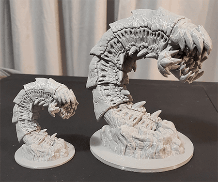 Purple Worm Fewer supports+gcode