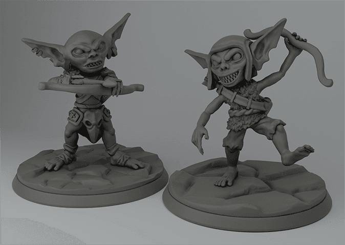 D&D tabletop miniatures goblin