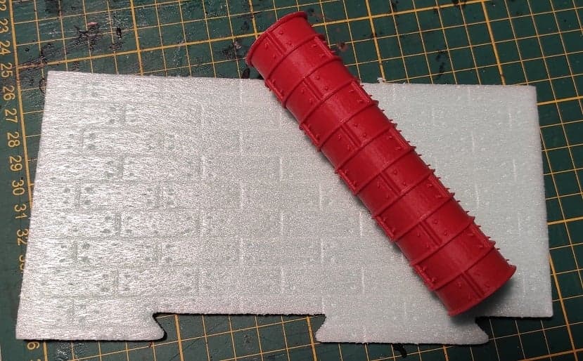 Texture roller stamp for foamcutting multiple variations