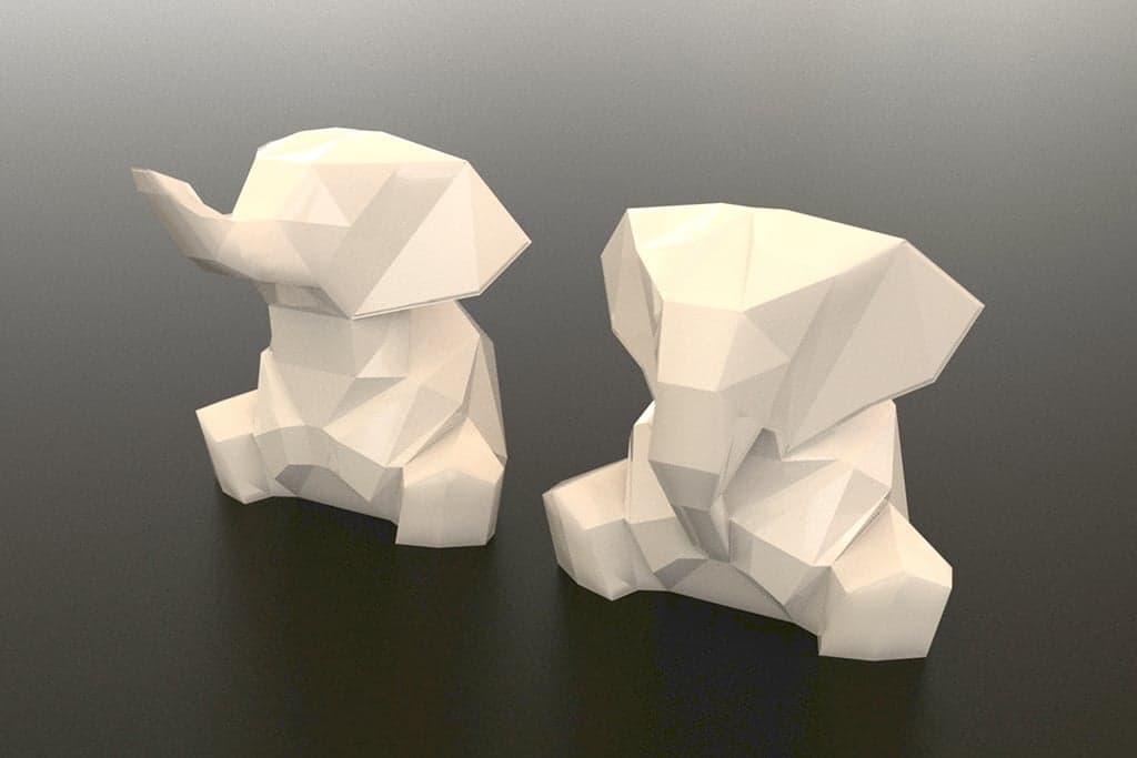 Low Poly Elephants