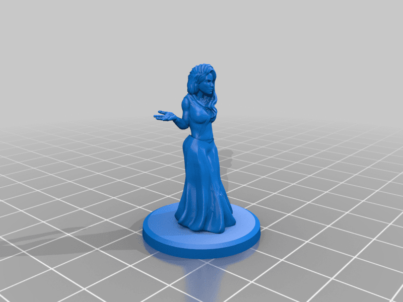 Female Villager D&D NPC Tabletop Miniature