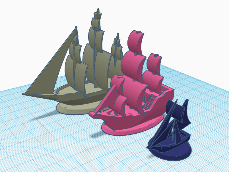 D&D TTRPG Boat Miniatures