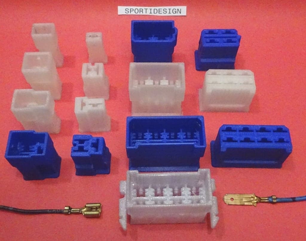 1-8 way Inline Car-Connectors, 6.3 mm