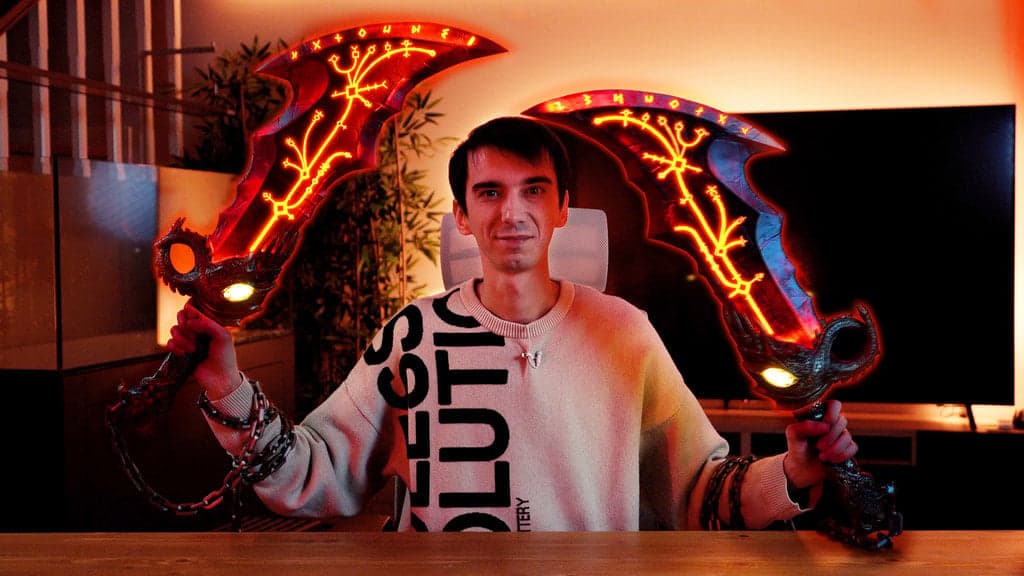 God of War - Blade of Chaos With Led