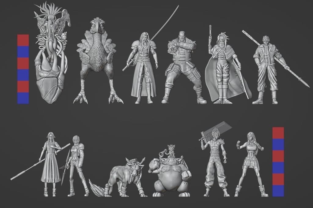 Final Fantasy 7 - Main Cast