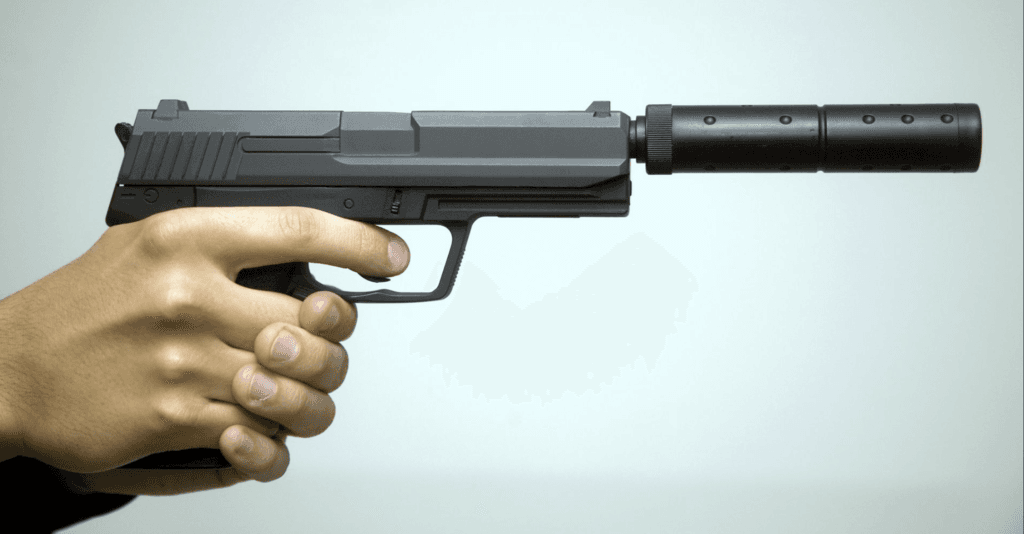 Airsoft Pistol Silencer